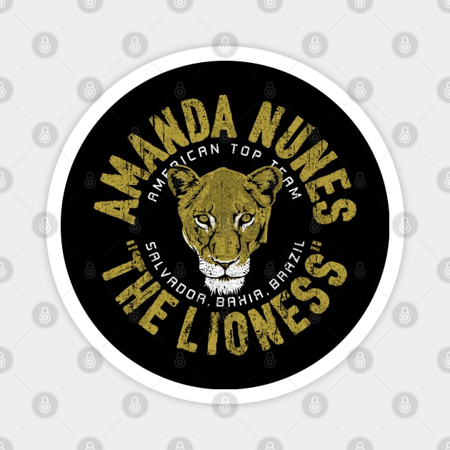 Amanda The Lioness Nunes Magnet by huckblade